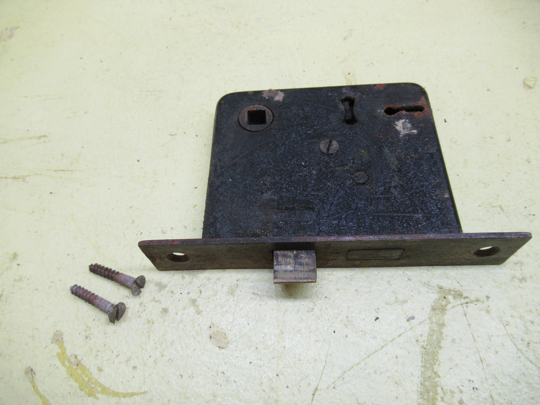 Vintage Sanders Metal with Brass Knob Handles with Rectangele Details Plate 290L x 62W x 7D/Knob 60H x 40Dia