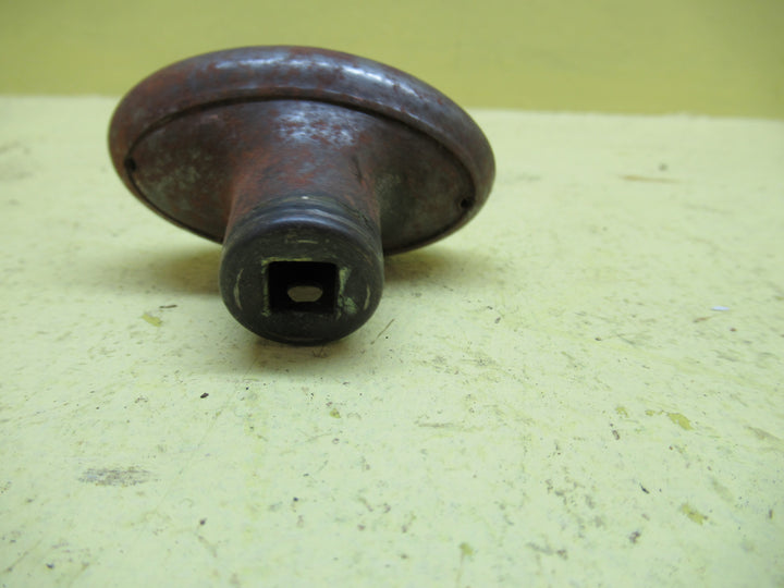 Small Oval Metal Door Knob with Chrome Platinng 60Lx 25W x 45H