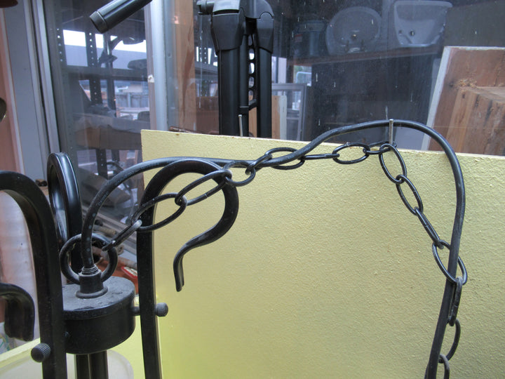 Gothic Style Whtie Painted Wrought Iron 3 Shade Chandelier 58Dia x 600-1100L