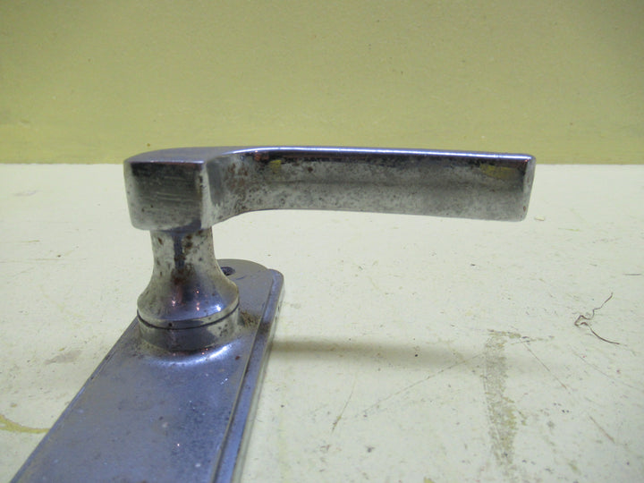 Art Nouveau Curved Stepped Plate with Curve Lever Handle 152H x 42W/Lever 57H x 95L