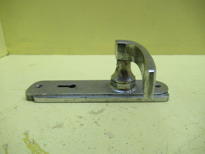 Art Nouveau Curved Stepped Plate with Curve Lever Handle 152H x 42W/Lever 57H x 95L