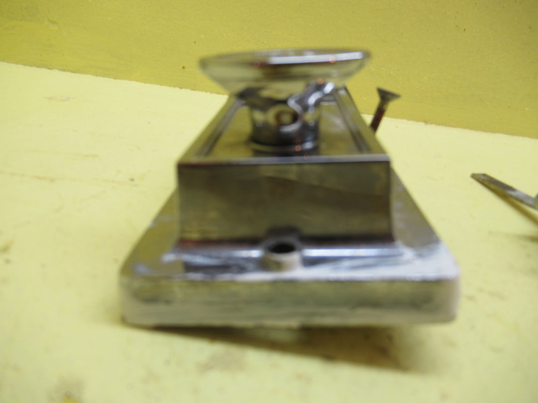 Art Deco Chome Yale Rectangle Stepped Night Latch Chome 90Lx 60W x 30D
