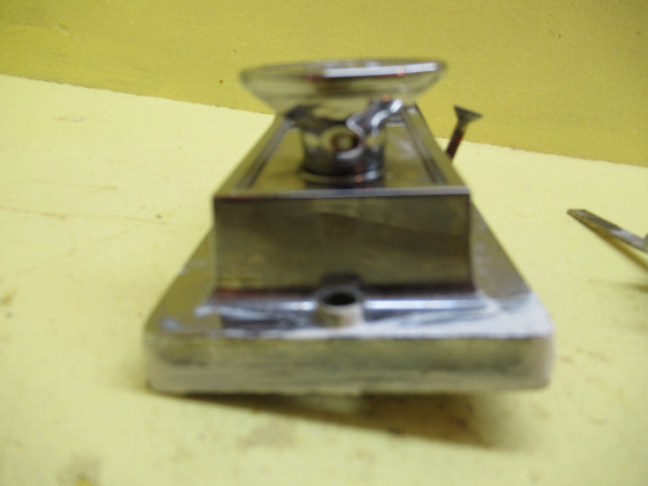 Art Deco Chome Yale Rectangle Stepped Night Latch Chome 90Lx 60W x 30D