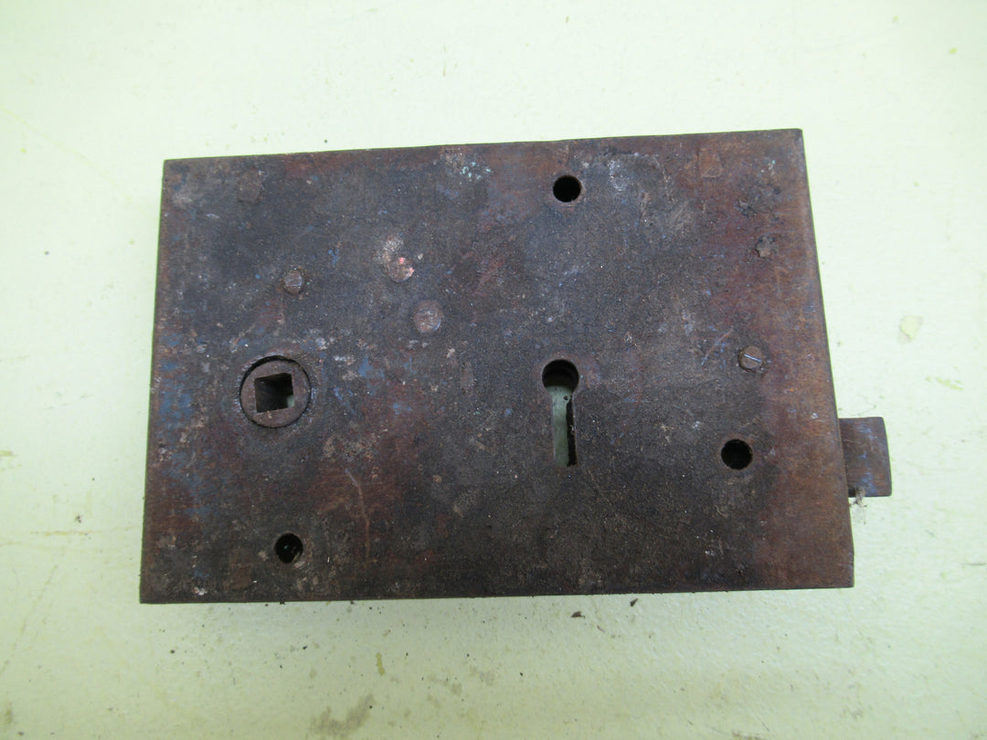 Vintage Victorian Box Mortice Lock 150L x 100W x 25D/Axial 120mm