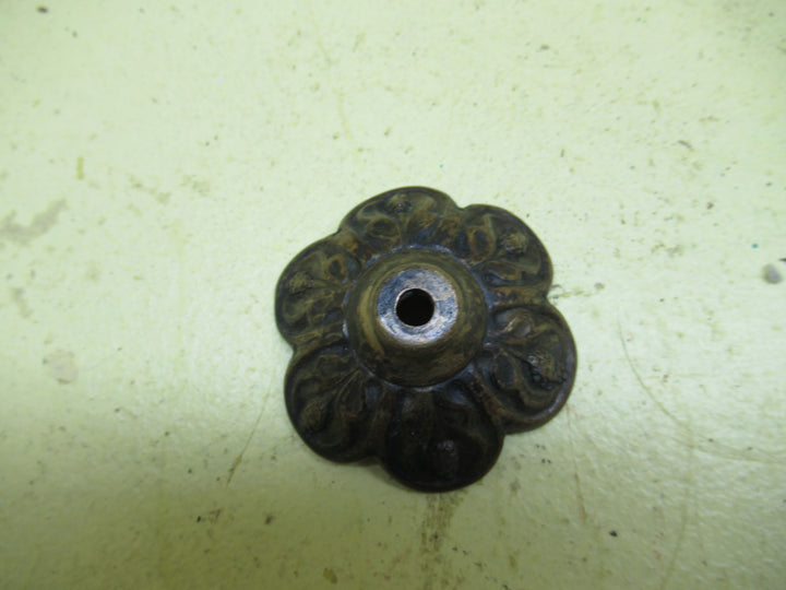 Antique Brass Gothic Style Flower Shped Draew Plates 55Dia x 20D