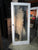 Entrance 1 Lite White Painted Door with Bark patterned Glass -  1980H x 850W