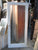 Entrance 1 Lite White Painted Door with Bark patterned Glass -  1980H x 850W