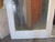 Entrance 1 Lite White Painted Door with Bark patterned Glass -  1980H x 850W