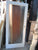 Entrance 1 Lite White Painted Door with Bark patterned Glass -  1980H x 850W