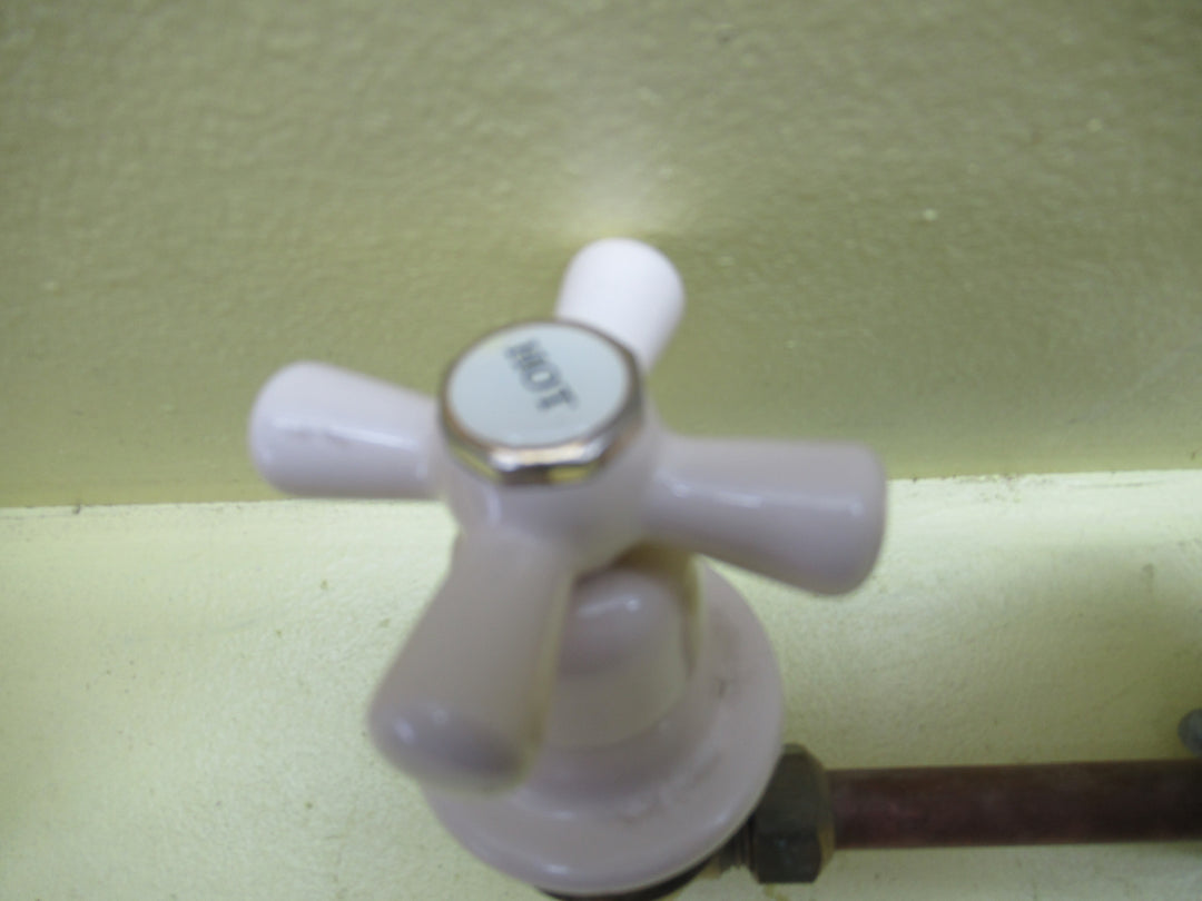Almmond Ivory Bath Mixer Tapware 70H x 65Dia/Spout 80H x 245L x 65Dia
