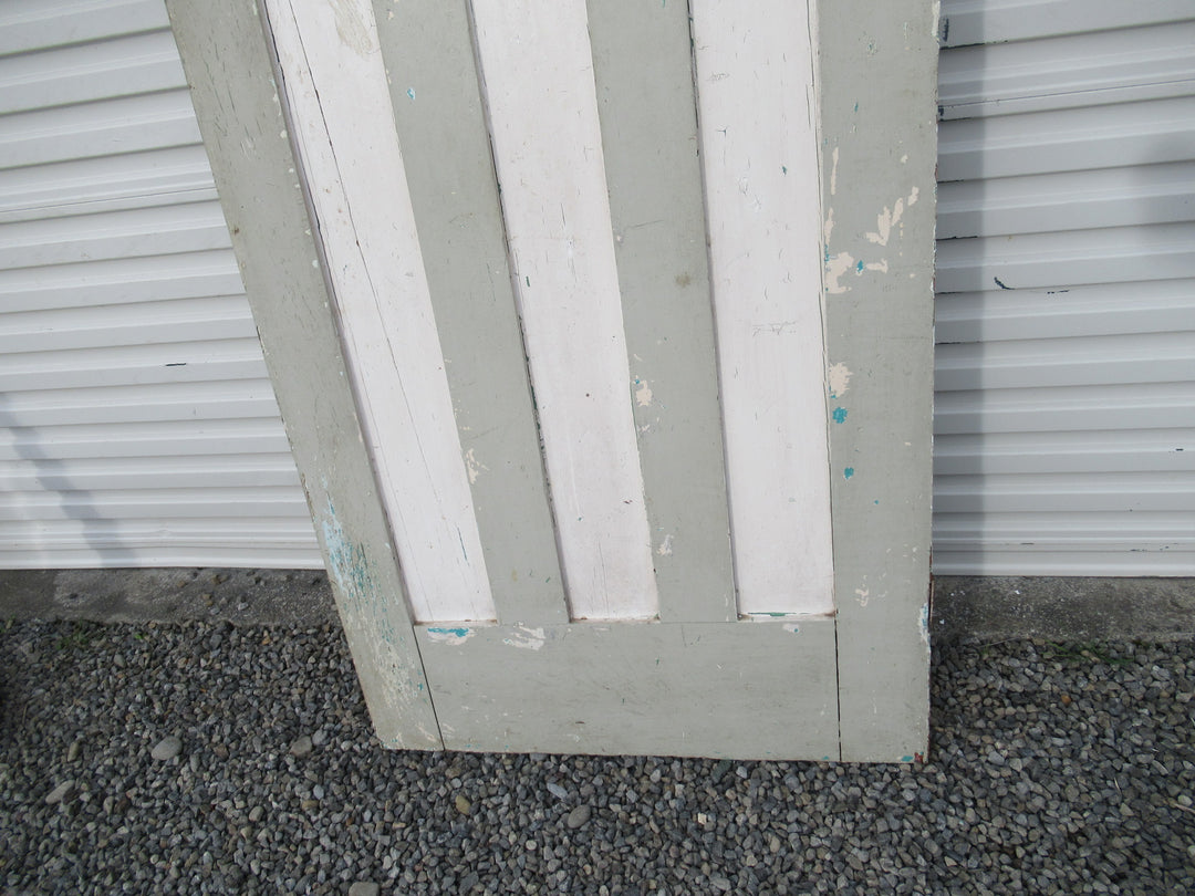 Pale Green & White /Grey Cedar Craftsman Internal Doors 2035H x810W x 35D