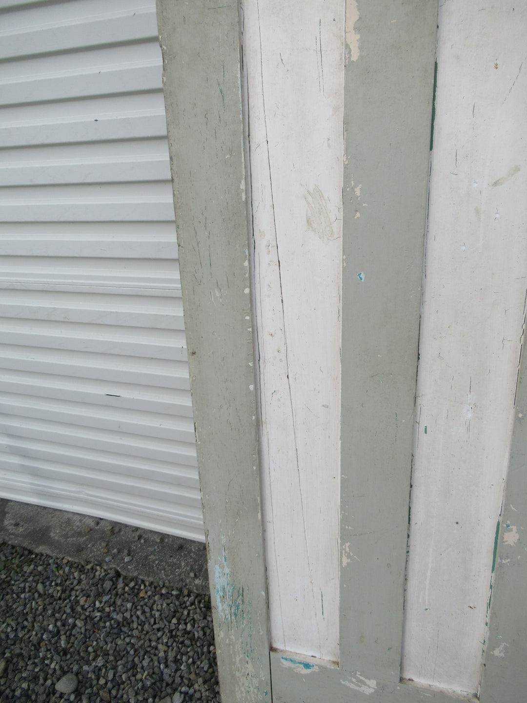 Pale Green & White /Grey Cedar Craftsman Internal Doors 2035H x810W x 35D
