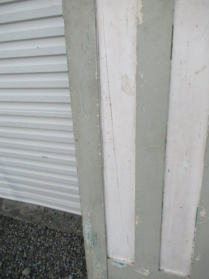 Pale Green & White /Grey Cedar Craftsman Internal Doors 2035H x810W x 35D