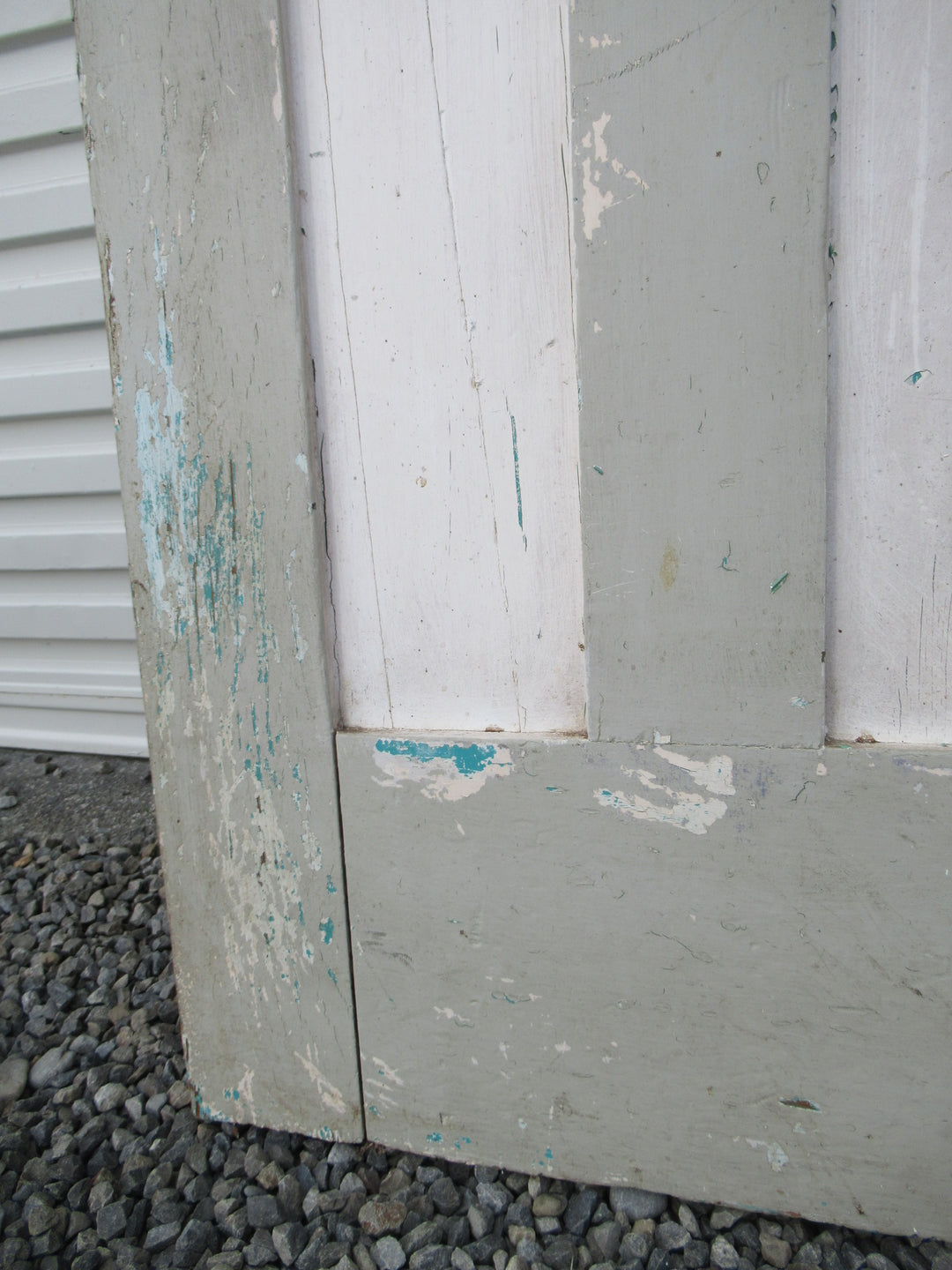 Pale Green & White /Grey Cedar Craftsman Internal Doors 2035H x810W x 35D