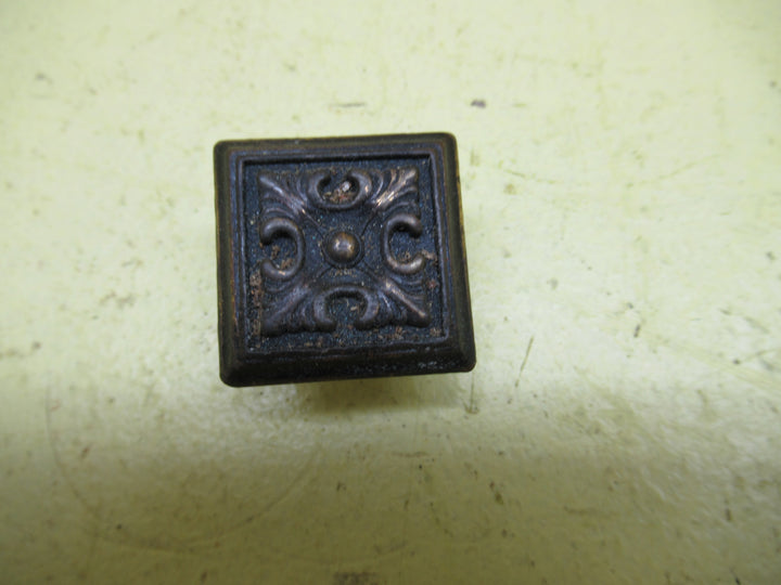 Antique Brass Fleur De Lys Square Knob Handle 30SQ & 23