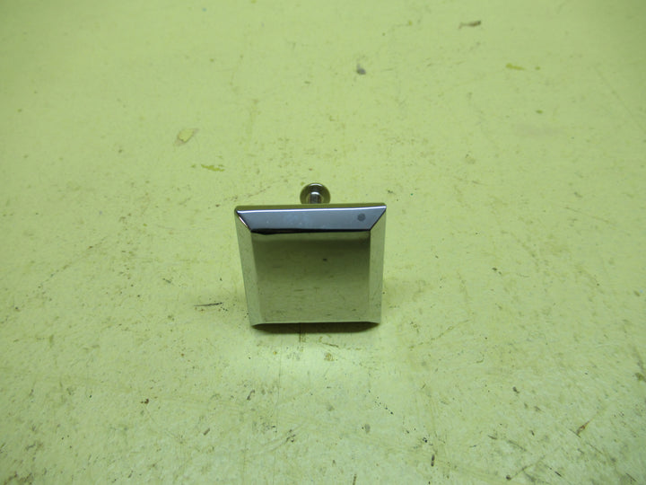 Square Bevelled Edge Stainless Steel Knob 30Sq x 15H
