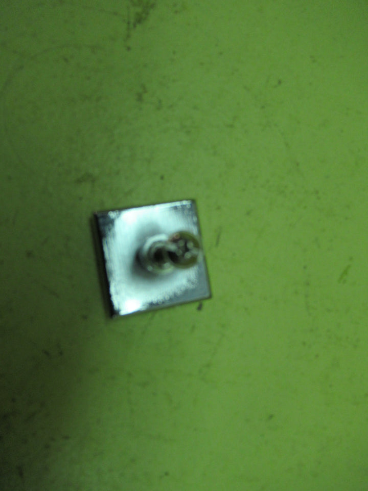 Square Bevelled Edge Stainless Steel Knob 30Sq x 15H