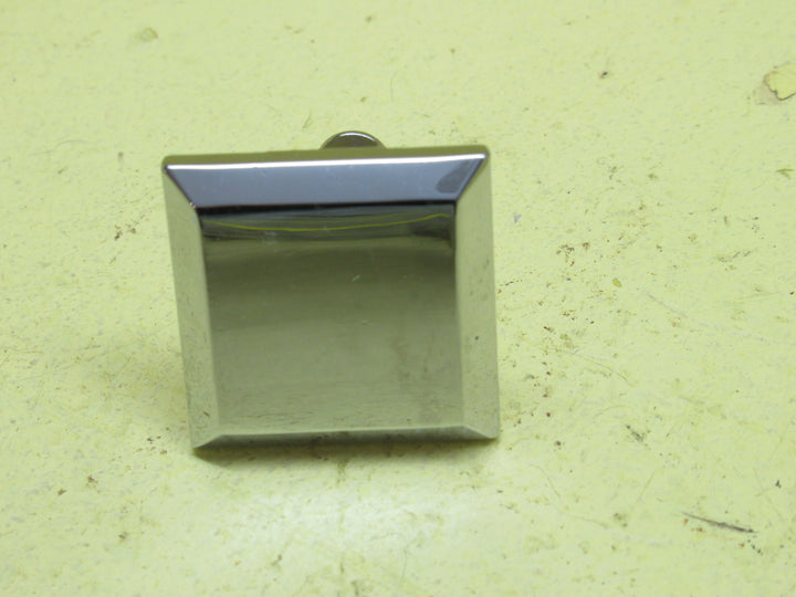 Square Bevelled Edge Stainless Steel Knob 30Sq x 15H