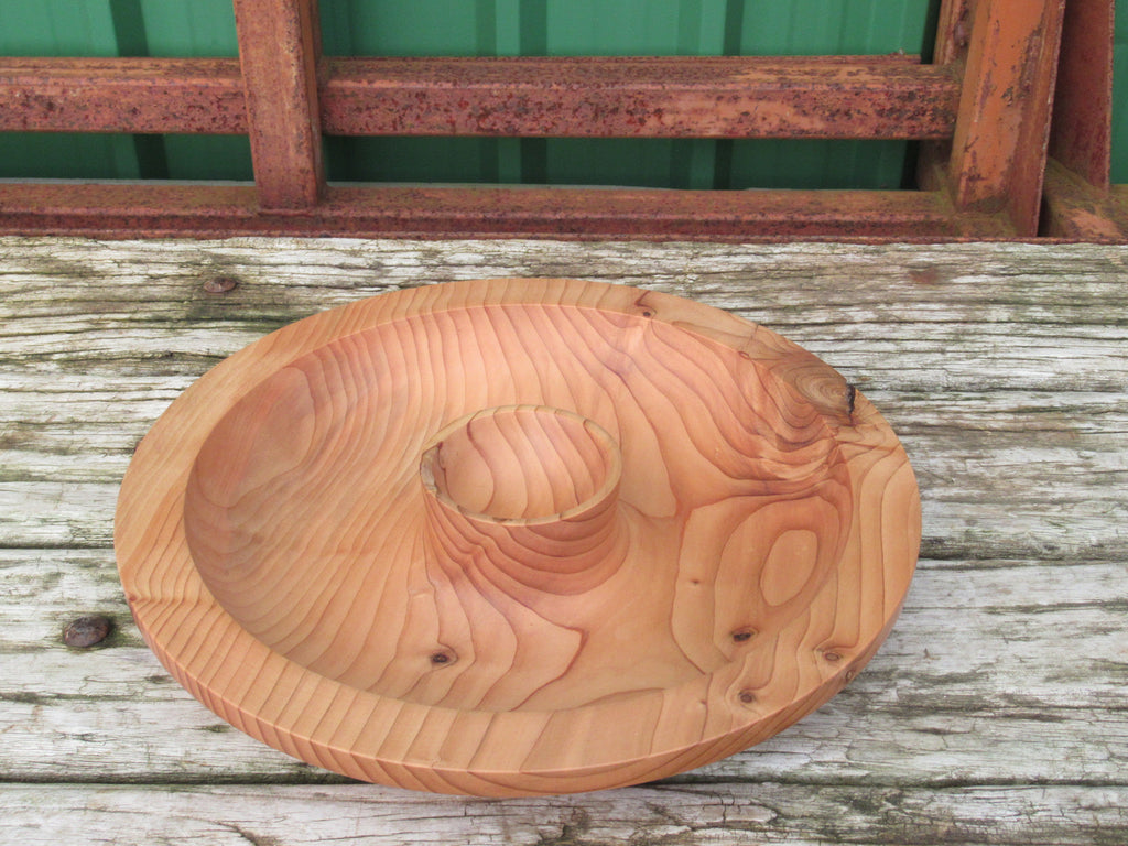 #10 Cedar Dip/Chip Platter 5cm H x 38cm W