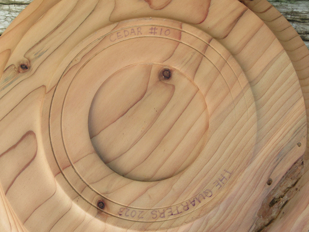 #10 Cedar Dip/Chip Platter 5cm H x 38cm W
