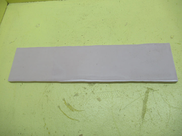 Dusty Mauve Narrow Rustic Edge Railway Tile 75H x 300W