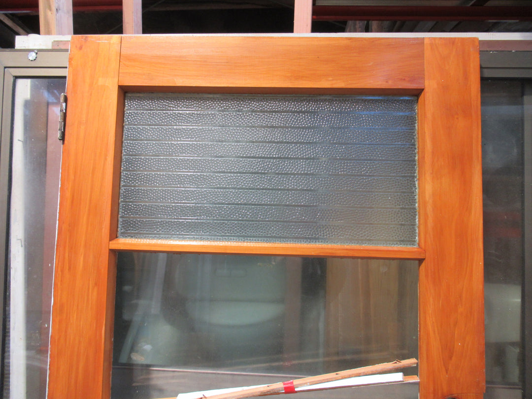 4 Lite Ribbon Reeded Rimu Interior Door 1980H x 810W x 45D