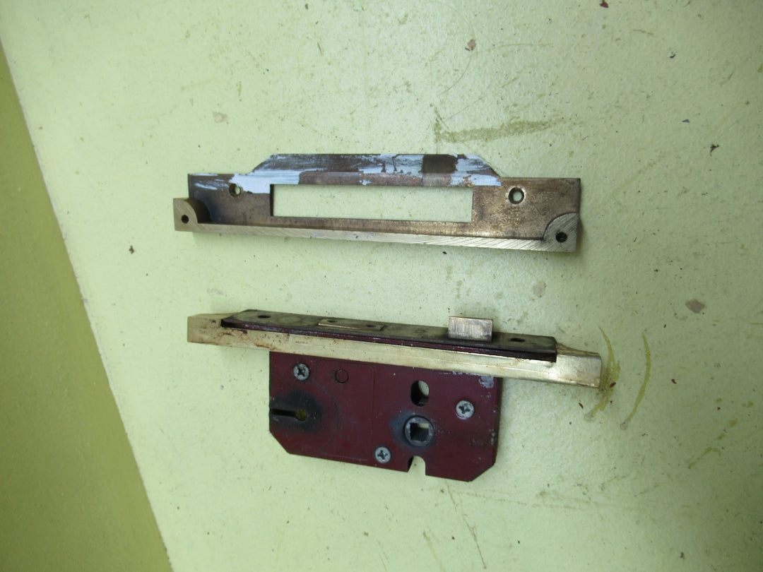 Brass French Door Mortice Lock 190L x 26W/Body 110L x 67W x 15D