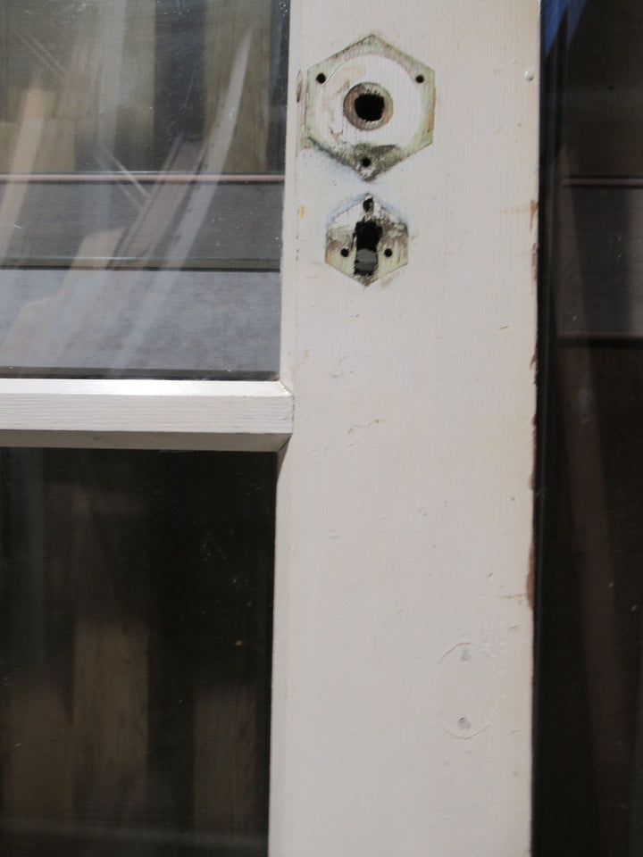 Rare Bow Glass 70's Retro 4 Lite Door  2055H x 860W x 45D