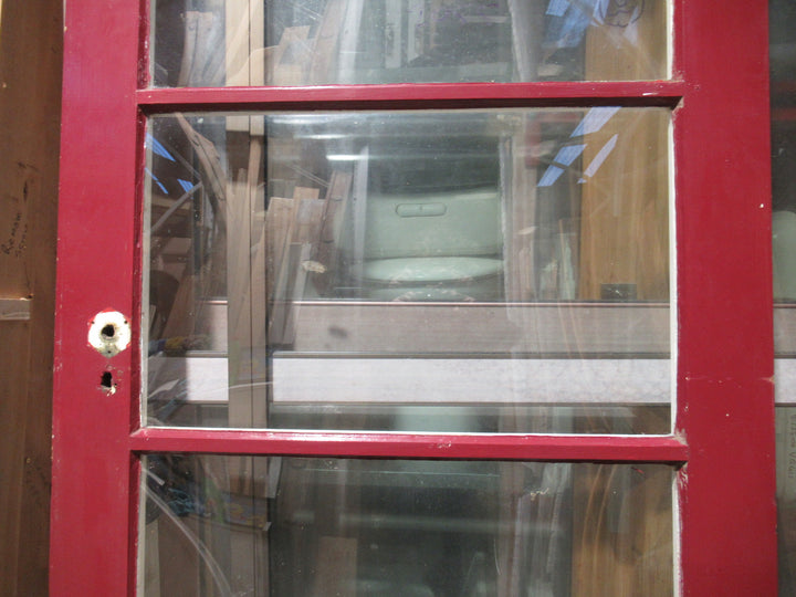 Rare Bow Glass 70's Retro 4 Lite Door  2055H x 860W x 45D