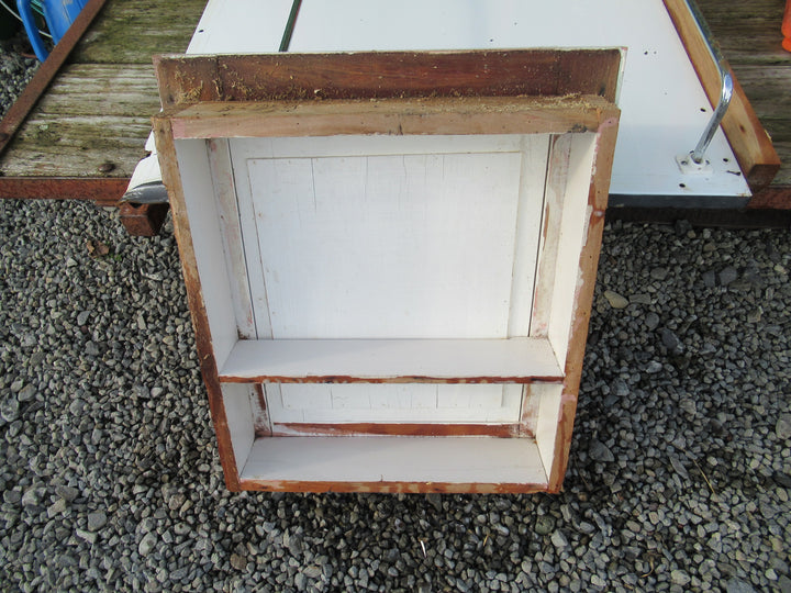 Vintage Insert Mirror Bathroom Cabinet with two Shelfs 570H x 510W x 100D