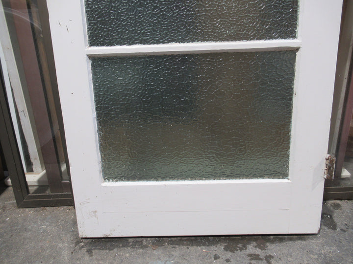 4 Lite Kauri Exterior Door with Cathedrals Glass
