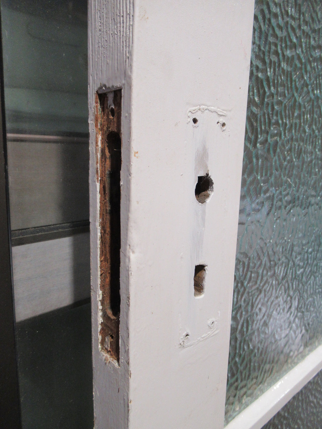 4 Lite Kauri Exterior Door with Cathedrals Glass