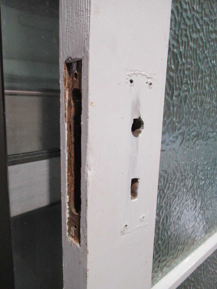 4 Lite Kauri Exterior Door with Cathedrals Glass