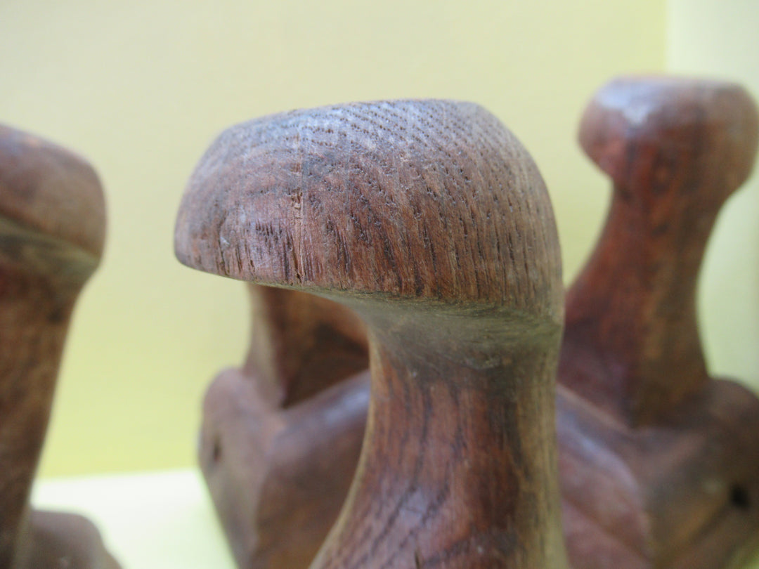 Craved Edge Queen Anne Oak Chair Legs 160L x 100SQ - 55Dia