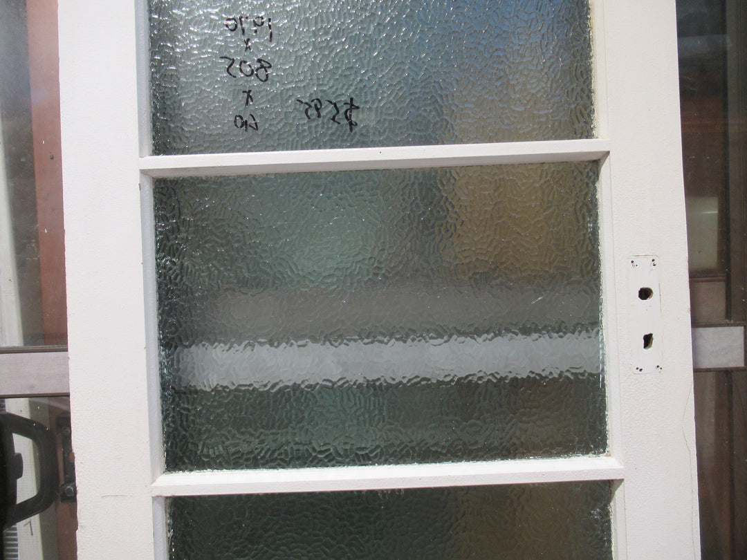 4 Lite Kauri Exterior Door with Cathedrals Glass