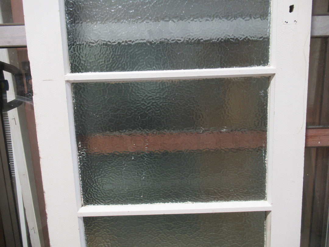4 Lite Kauri Exterior Door with Cathedrals Glass