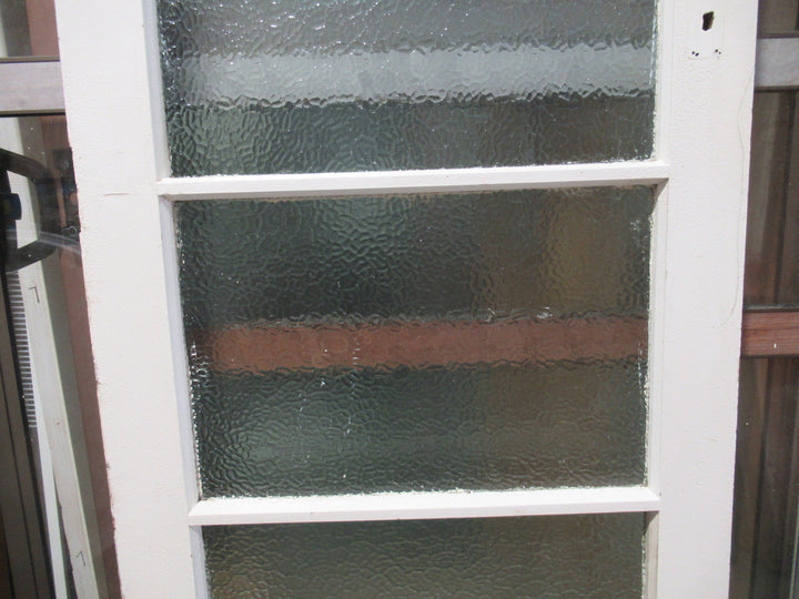 4 Lite Kauri Exterior Door with Cathedrals Glass