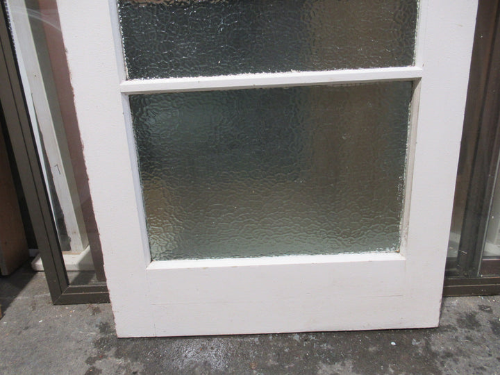 4 Lite Kauri Exterior Door with Cathedrals Glass