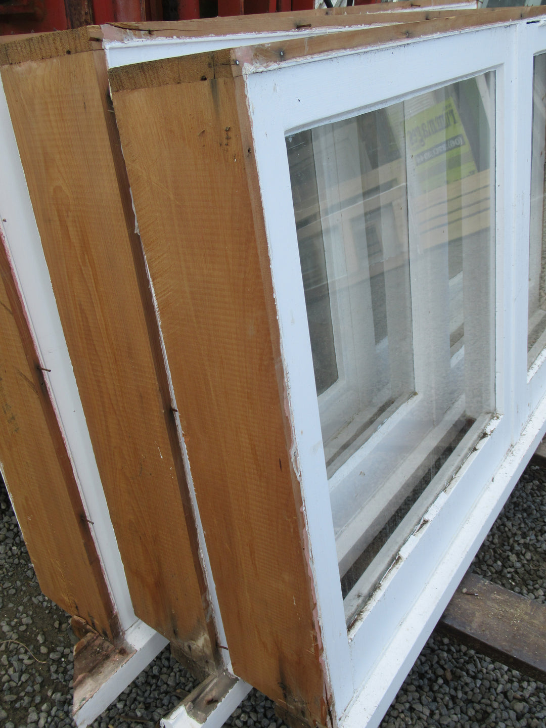 2 Lite Window with Bubble/Clear/Chrystal Glass with One Open Window 810H x 1500W x 140D