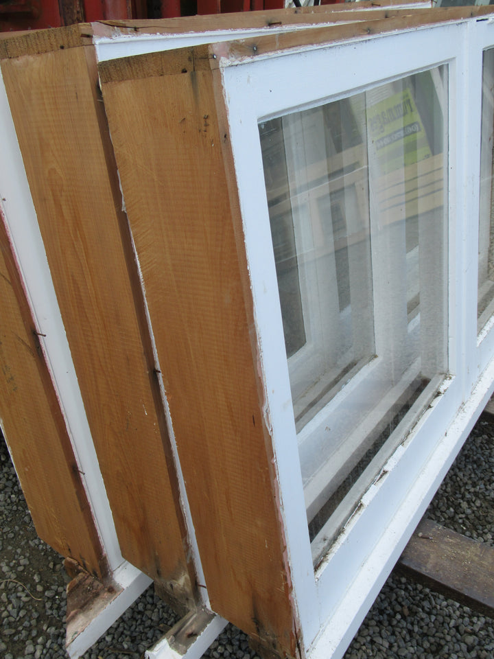 2 Lite Window with Bubble/Clear/Chrystal Glass with One Open Window 810H x 1500W x 140D