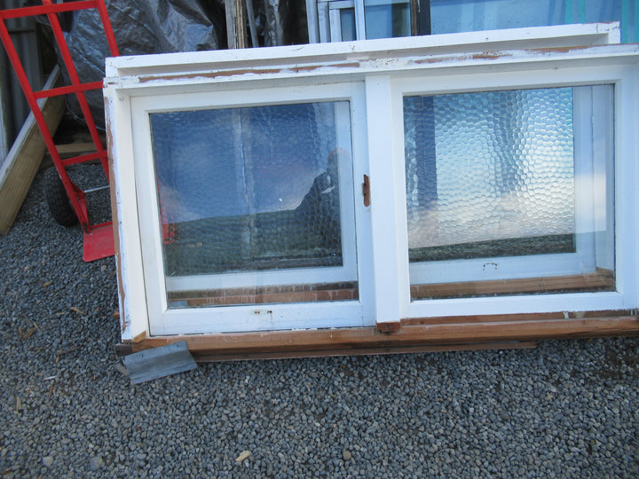 2 Lite Window with Bubble/Clear/Chrystal Glass with One Open Window 810H x 1500W x 140D