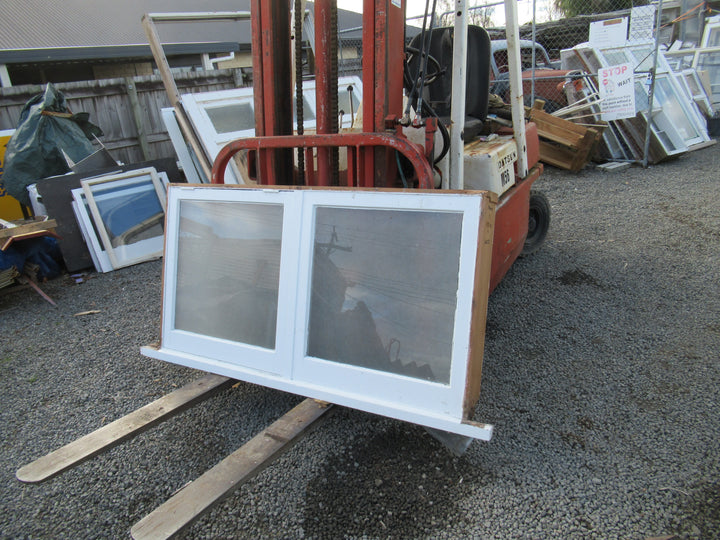 2 Lite Window with Bubble/Clear/Chrystal Glass with One Open Window 810H x 1500W x 140D