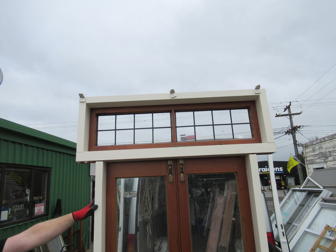 3 Lite French Door with Leadlight Opening Top Lite 2030H x 970W x140D/Door 2000H x 450-900W