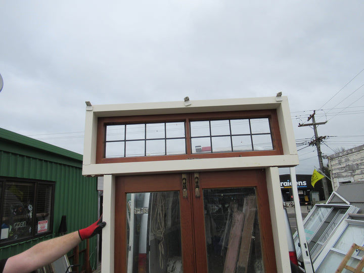 3 Lite French Door with Leadlight Opening Top Lite 2030H x 970W x140D/Door 2000H x 450-900W