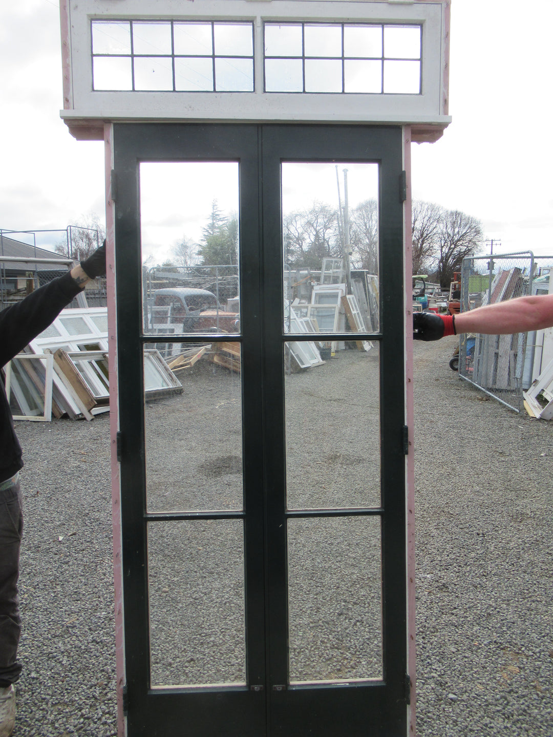 3 Lite French Door with Leadlight Opening Top Lite 2030H x 970W x140D/Door 2000H x 450-900W