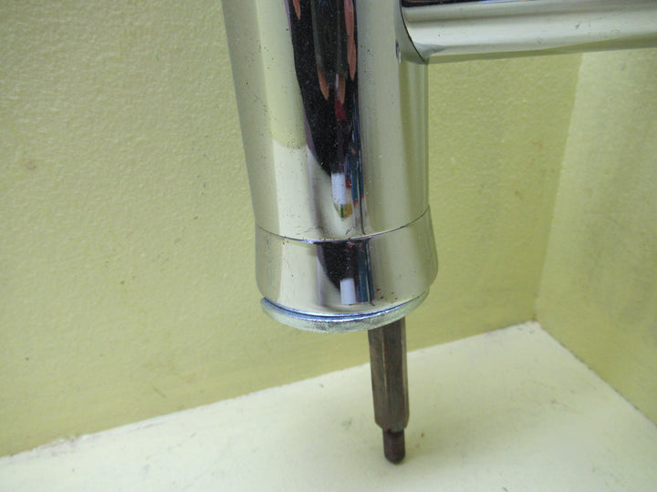 Upright Mixer Tap with Hole in Handle 165H x 55Dia x 110D Spout 100L