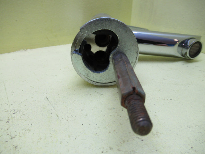 Upright Mixer Tap with Hole in Handle 165H x 55Dia x 110D Spout 100L