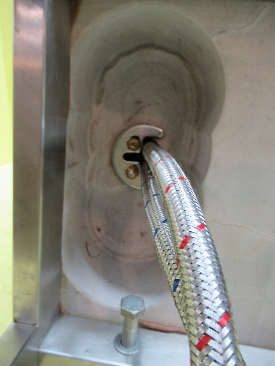 Polish/Bare Concrete Powder Room Wall Ung Basin wtih Mixer & Towel Rail Basin 250H x 400W x 220D/Tap 120H x 50Dia/Spot 80L