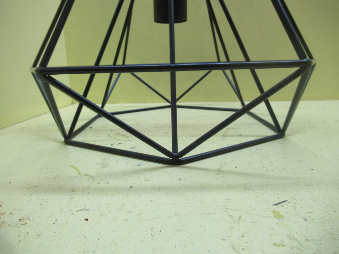 Black Geometric Metal Pendant Light Shade 390-1200L x 390Dia