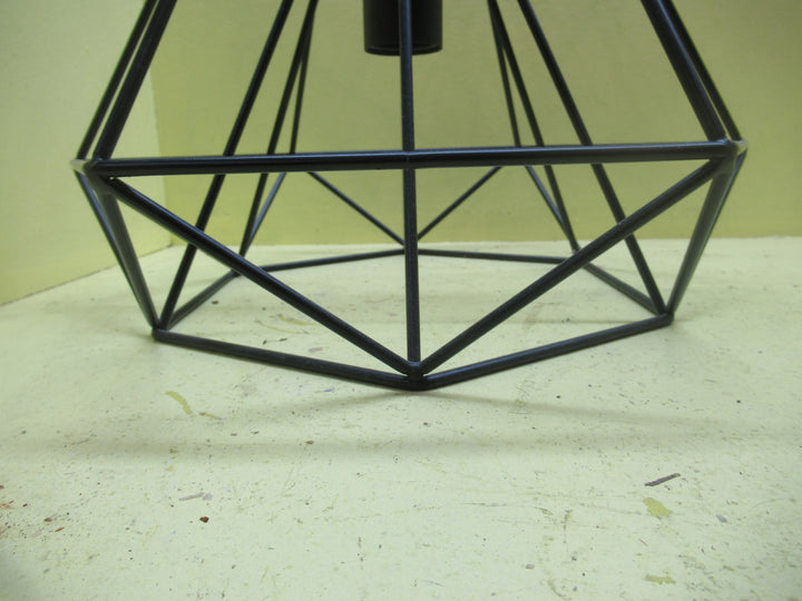 Black Geometric Metal Pendant Light Shade 390-1200L x 390Dia